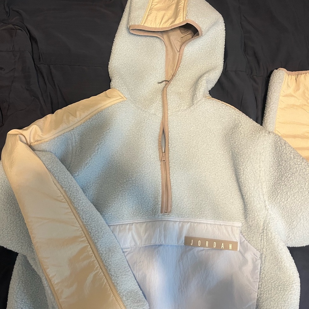Jordan Light Blue Sherpa Jacket
